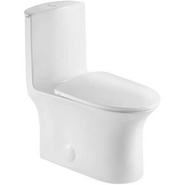 JINGZE Dual Flush Elongated Standard One Piece Toilet