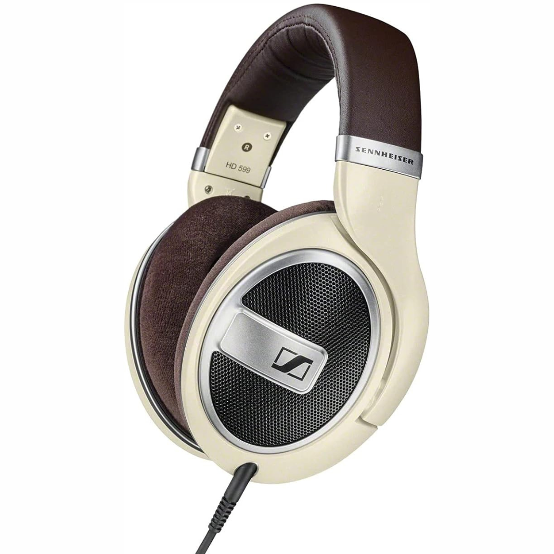 Sennheiser HD-599 Open-Back Around-Ear Headphone (Matte Ivory)