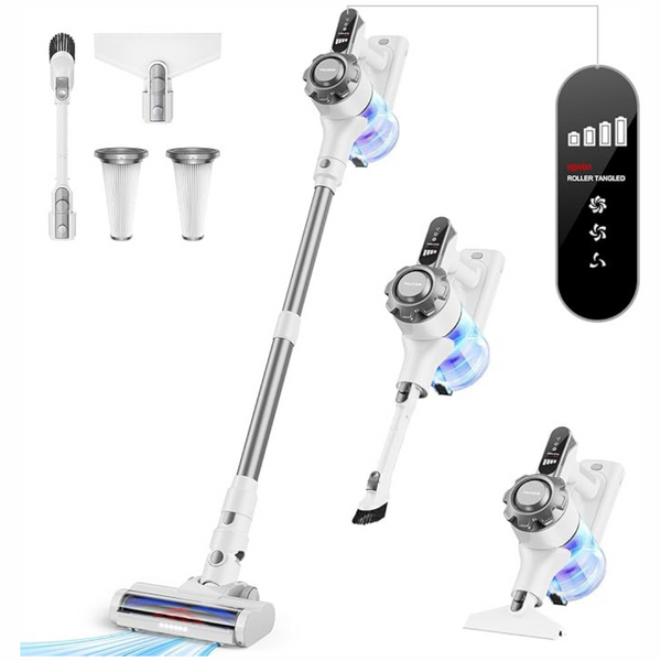 Trucozie 8-In-1 Rechargeable Cordless Stick Vacuum Cleaner