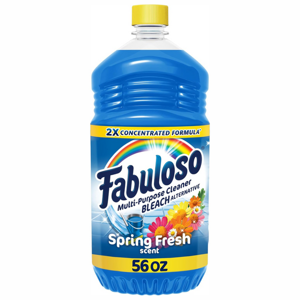 Fabuloso Multi-Purpose Cleaner, 2X Concentrated Formula, Spring Fresh Scent (56 Oz)