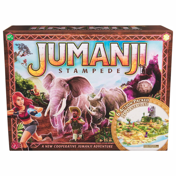 Spin Master Jumanji Stampede 3D Cooperative Board Game