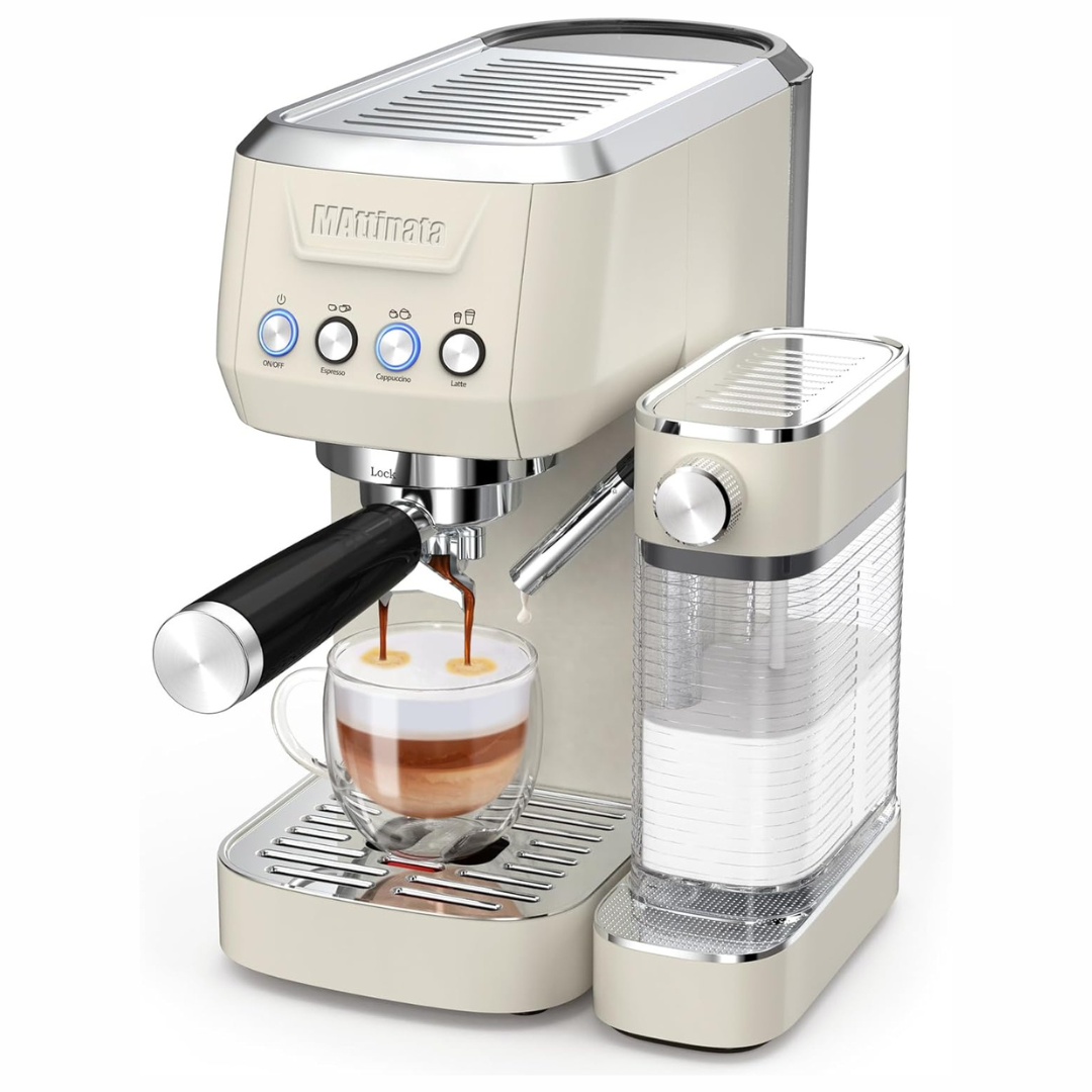 MAttinata 20 Bar Cappuccino Machine with Automatic Milk Tank