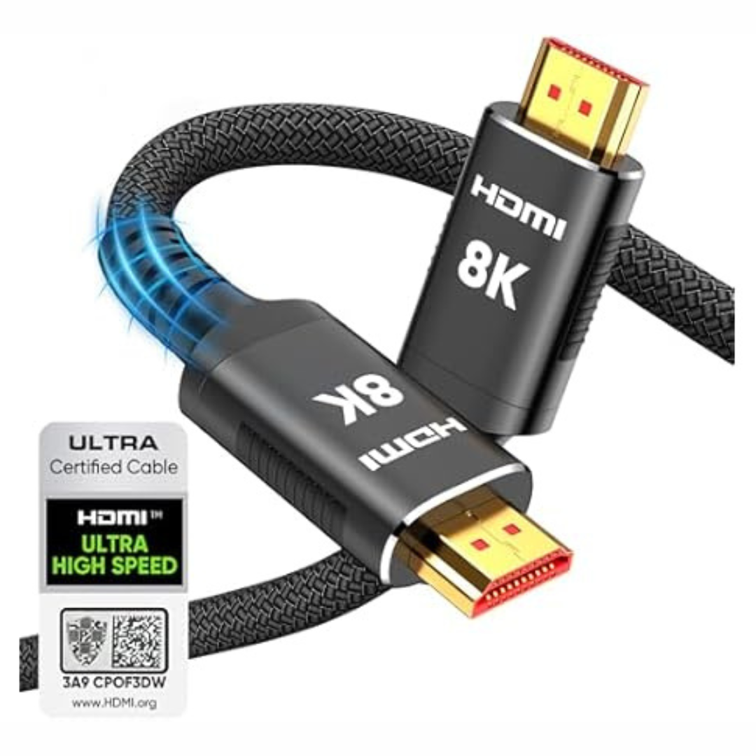 2-Pack Snowkids 8K Certified 10ft HDMI Cable