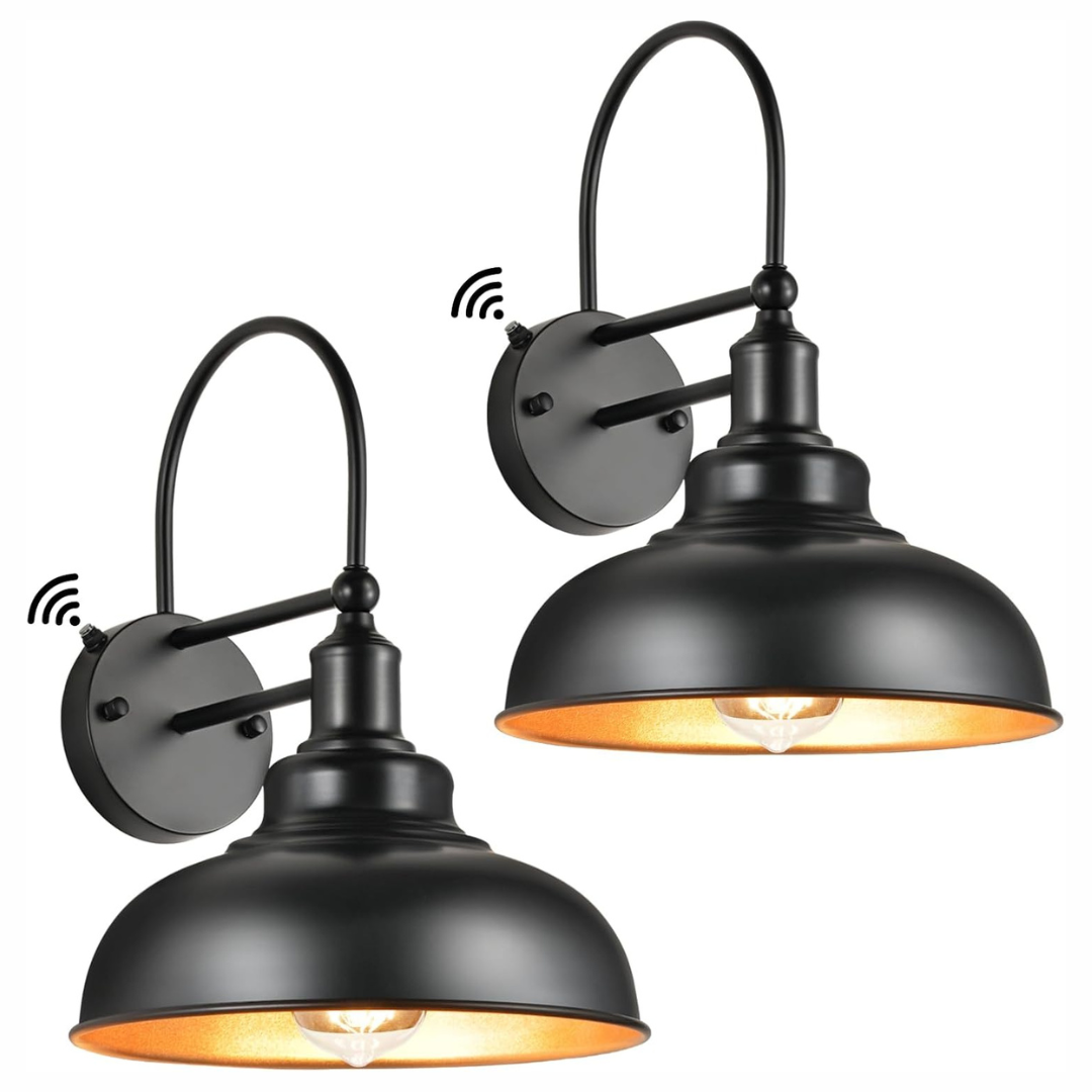 2-Pack Dusk To Dawn Wall Light Fixture