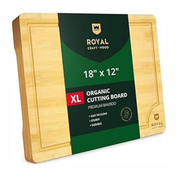 Royal Craft Wood Extra Large Bamboo Serving & Chopping Board