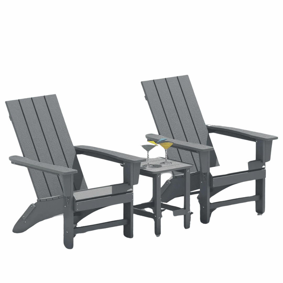 Garpans Folding Patio Adirondack Chair Set