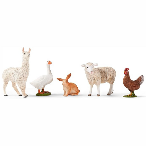 5-Piece Schleich Farm World Farm Animal Toy Set