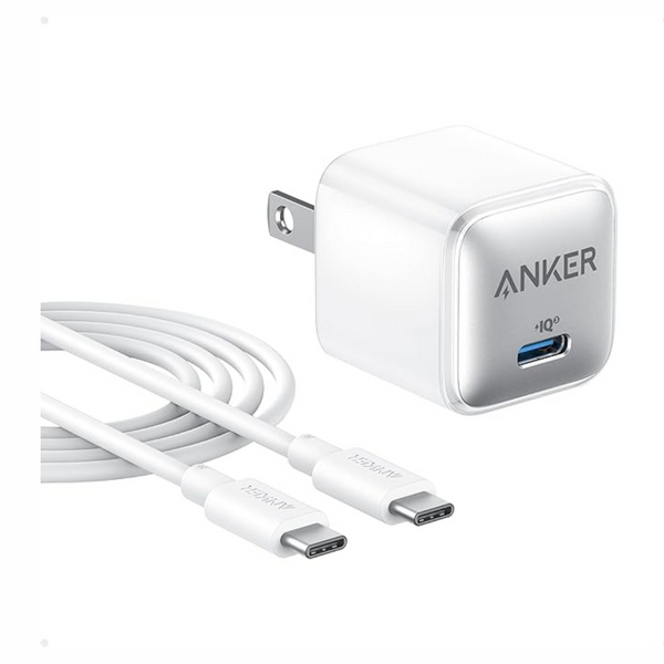 Anker USB C Charger Block 20W PIQ 3.0 Compact Fast Charger (1 Cable)