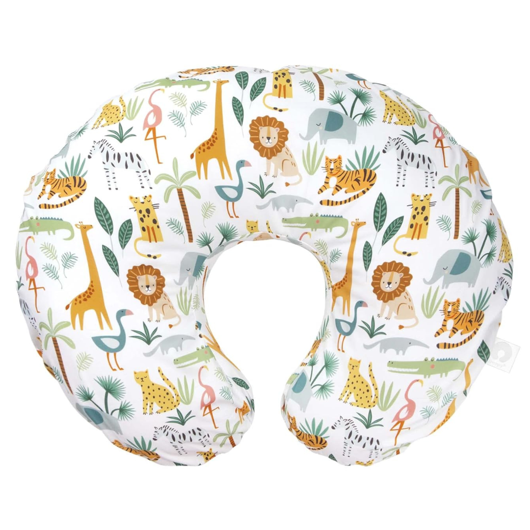 Boppy Nursing Pillow Original Support, Colorful Wildlife, With Removable Nursing Pillow Cover