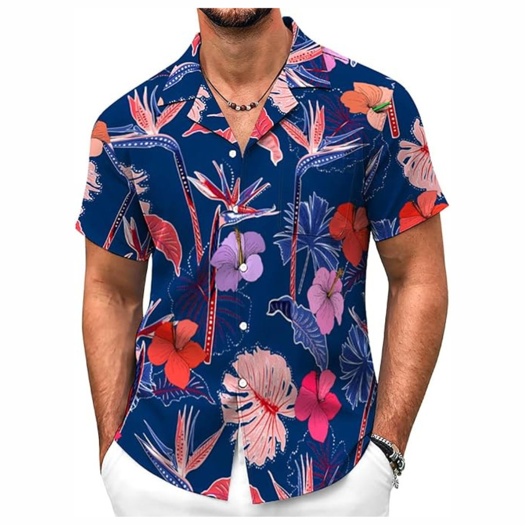 Men's Hawaiian Beach Tropical Shirt