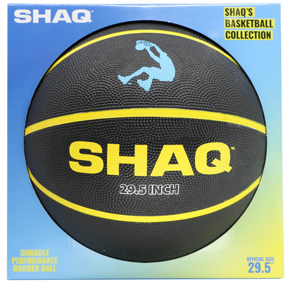 SHAQ Official Sized Basketball (29.5", Black And Yellow)