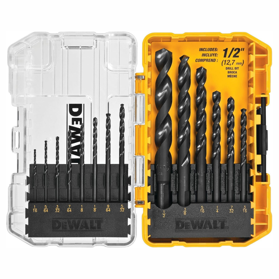 14-Piece Dewalt 135-Degree Split Point Drill Bit Set (DWA1184)