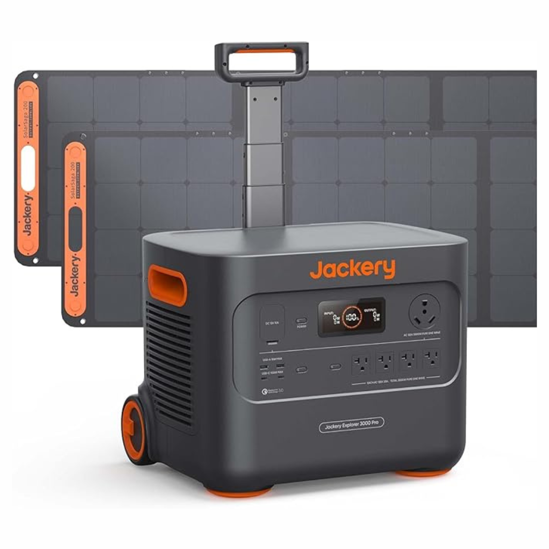 Jackery Explorer 3000 Pro + 2 x 200 Watt Solar Panels