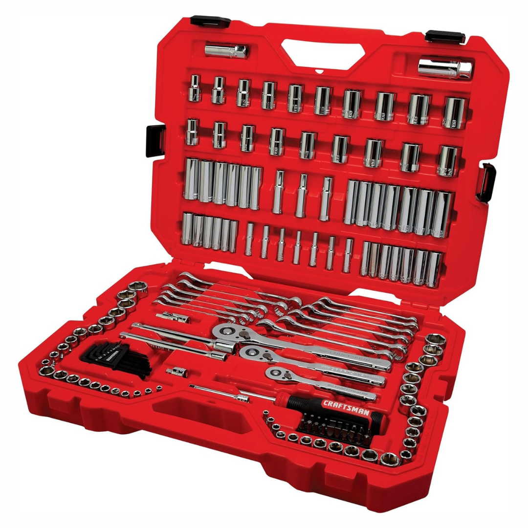 159-Piece Craftsman 1/4, 3/8 & 1/2'' Drive Metric & SAE 6 Point Auto Mechanic's Tool Set