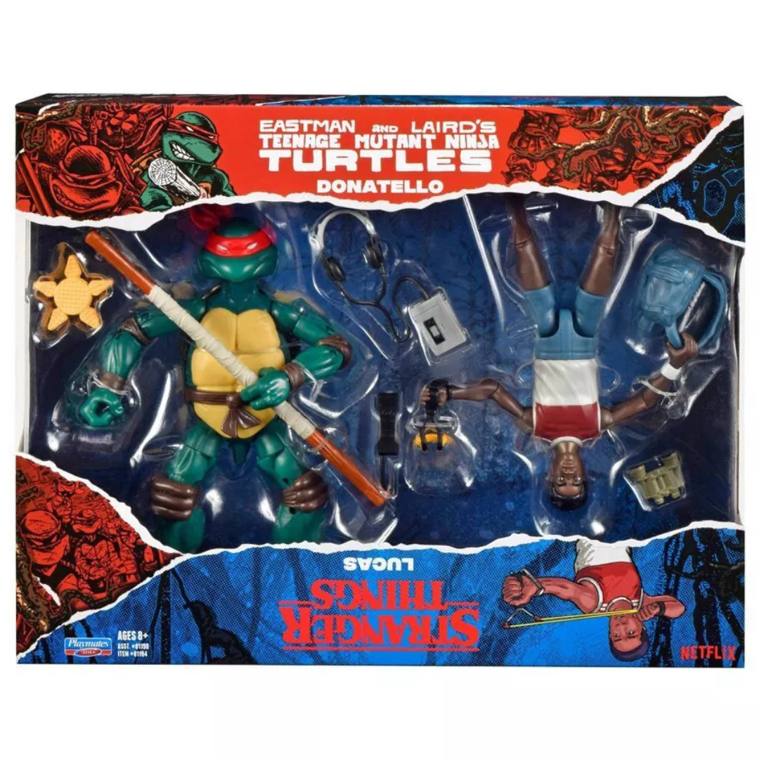 2-Pack Stranger Things Teenage Mutant Ninja Turtles Crossover Action Figure