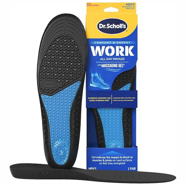 Dr. Scholl's Work All-Day Superior Comfort Insoles with Massaging Gel