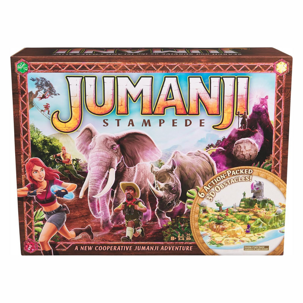 Spin Master Jumanji Stampede 3D Cooperative Board Game