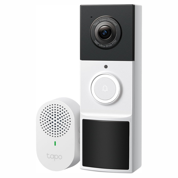 TP-Link Tapo 2K Smart Video Doorbell Camera W/ Chime (D210, Battery Only)