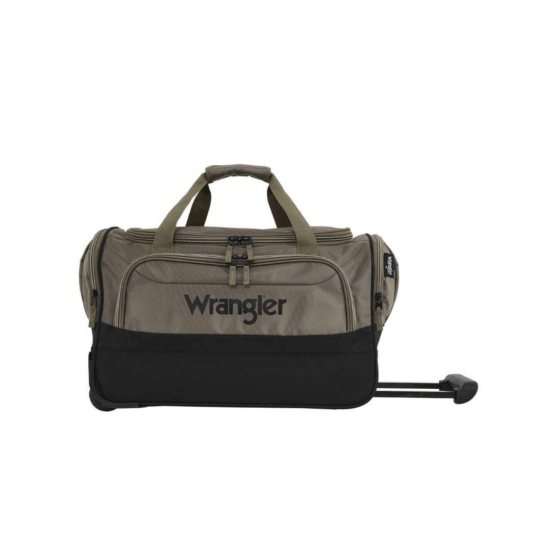 21" Wrangler Deluxe Polyester Rolling Duffel Bag (3 Colors)