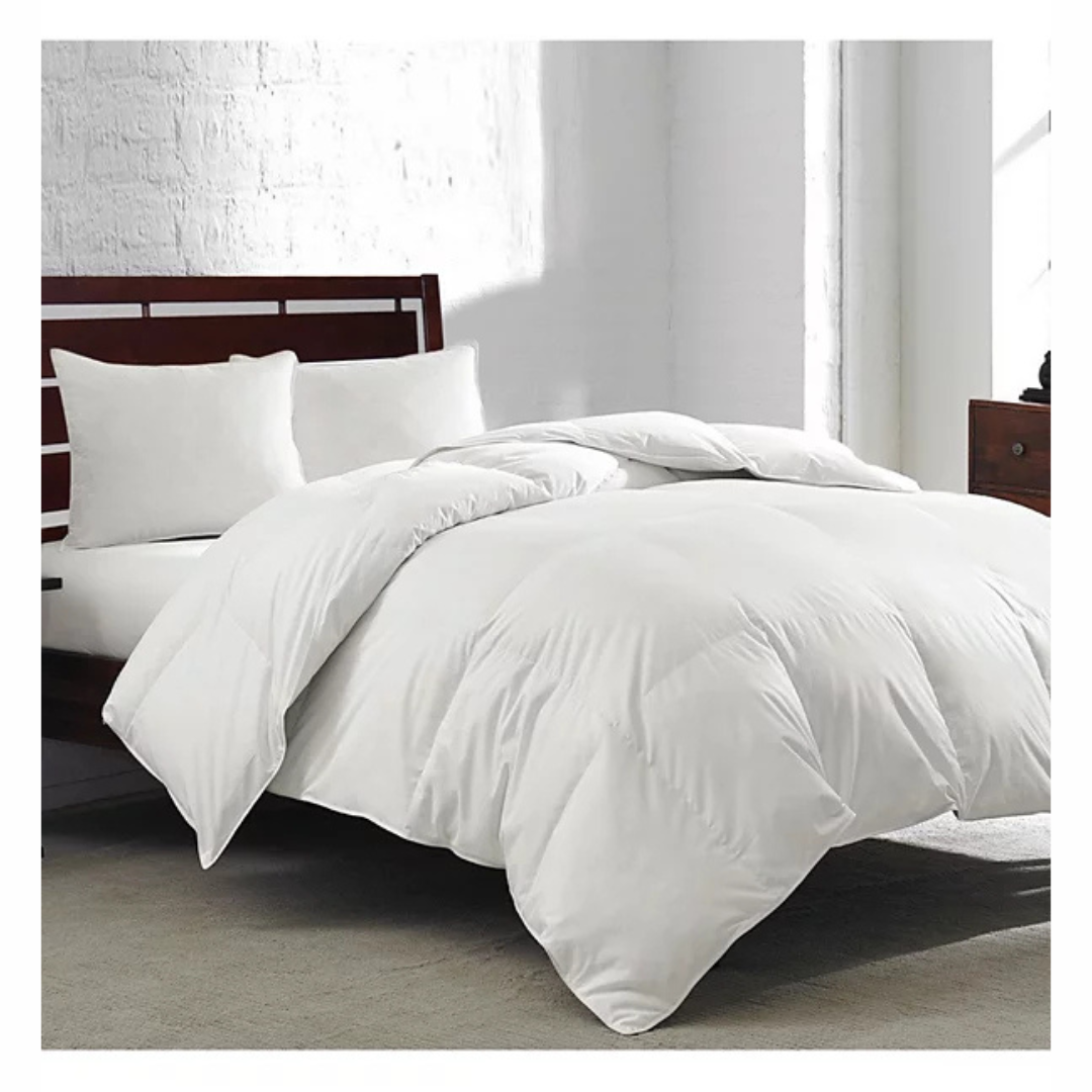 Royal Luxe Twin White Goose Feather & Down 240 Thread Count Comforter