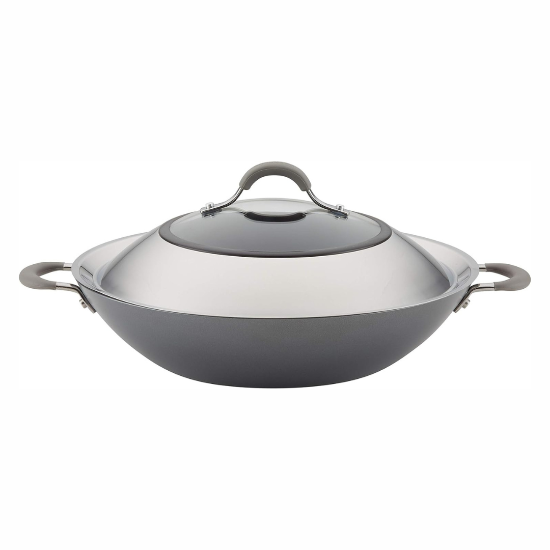 Circulon 14" Side Handles Hard Anodized Aluminum Wok