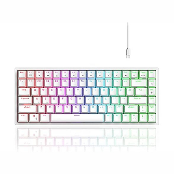 RK Royal Kludge Rk84 Wired RGB Swappable Mechanical Gaming Keyboard