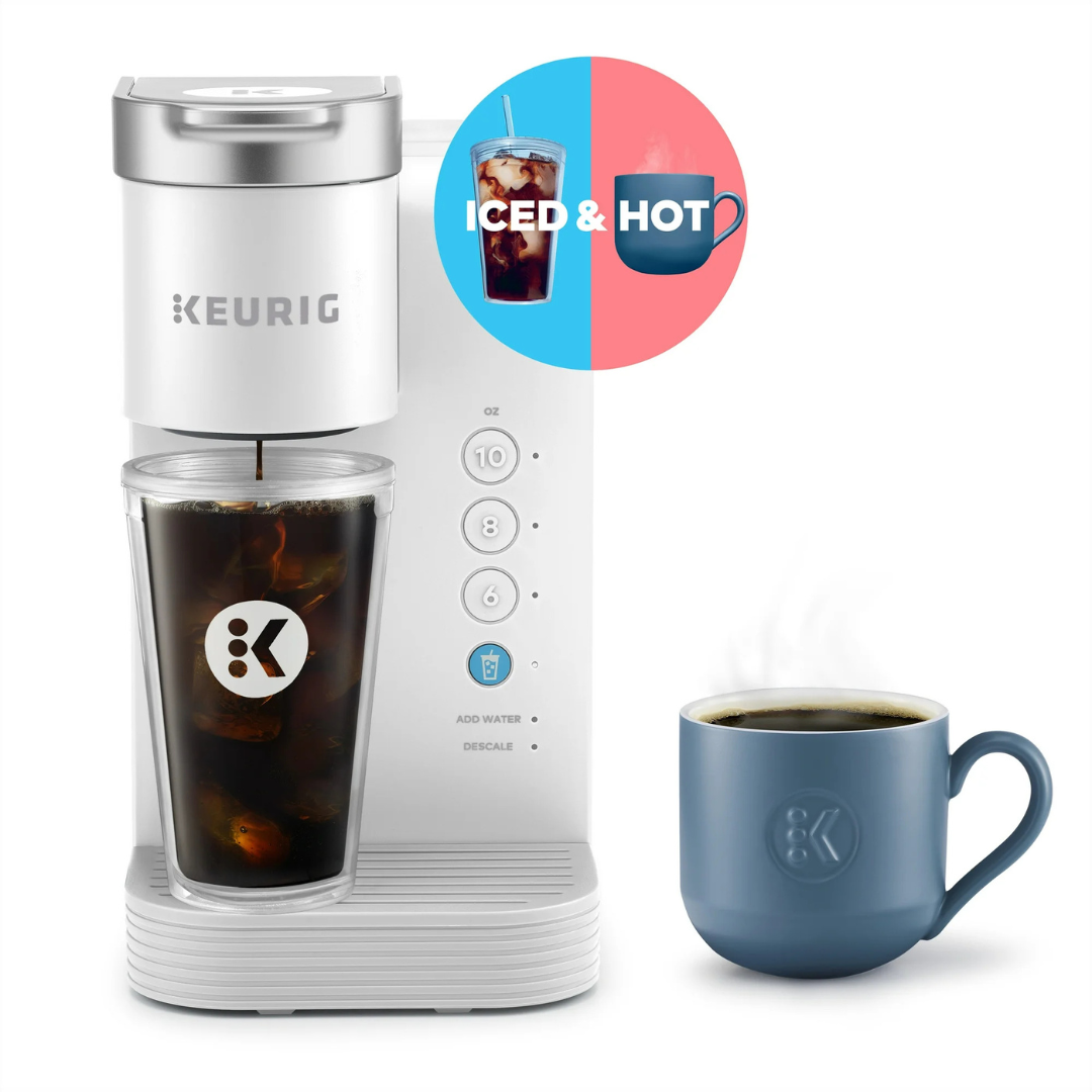 Keurig K-Iced Essentials Iced And Hot Single-Serve K-Cup Pod Coffee Maker + 10ct K-Cup Pods