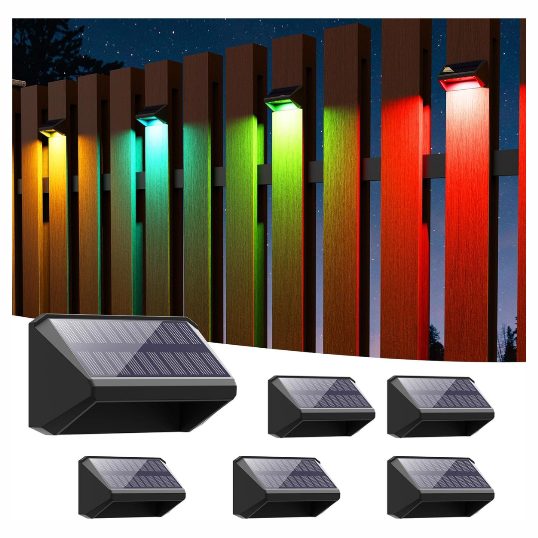 6-Pack IP65 Waterproof RGBCW Color Changing Deck Stairs Lights