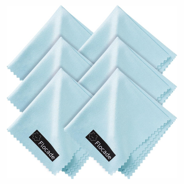 12-Pack 6" x 6" Microfiber Cleaning Cloths For Eyeglasses (Various)