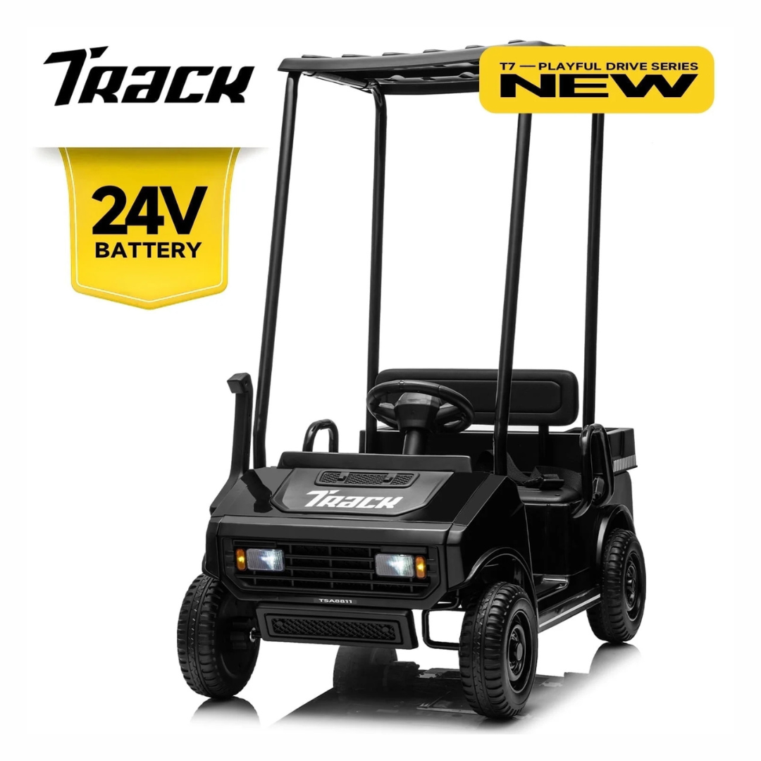 Track 7 24V Electric Ride On Golf Cart With Remote Control (4 Colors)