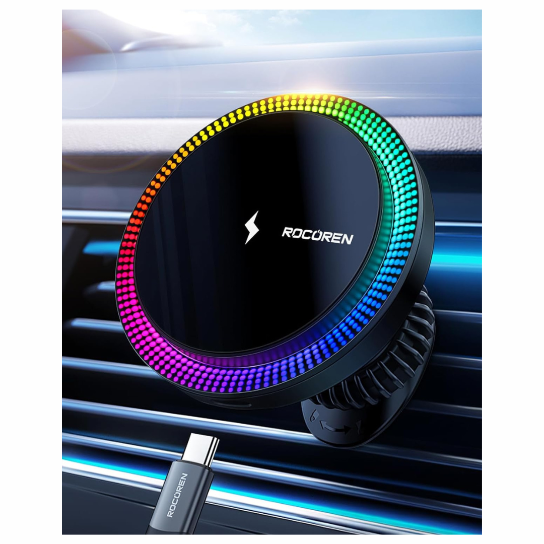 Rocoren 15W MagSafe Magnetic Wireless Car Charger Mount