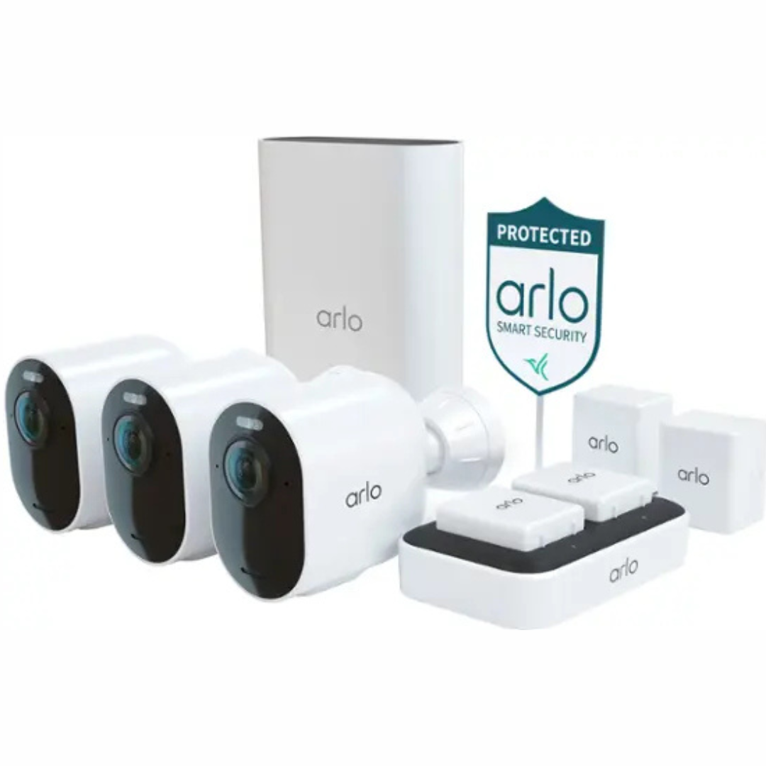 Arlo Ultra 2 Spotlight 3-Camera Wireless 4K Security System