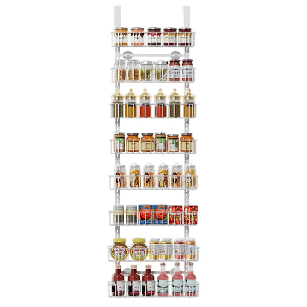 8-Tier Adjustable Hanging Spice Rack Organizer