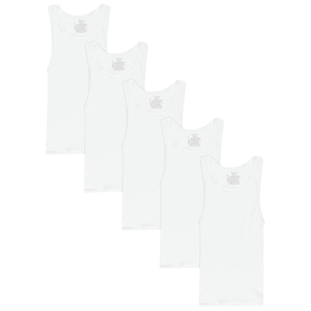 5-Pack Hanes EcoSmart Boys Tank Tops