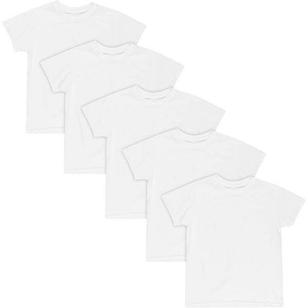 5-Pack Hanes Boys' Crew T-Shirt