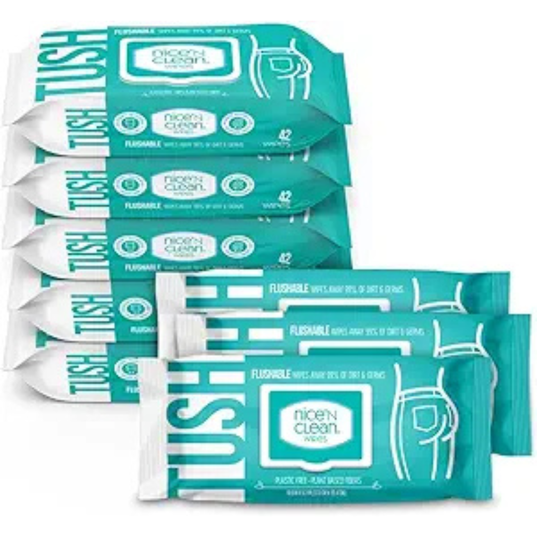 336-Count Nice 'N Clean Moist Flushable Wipes