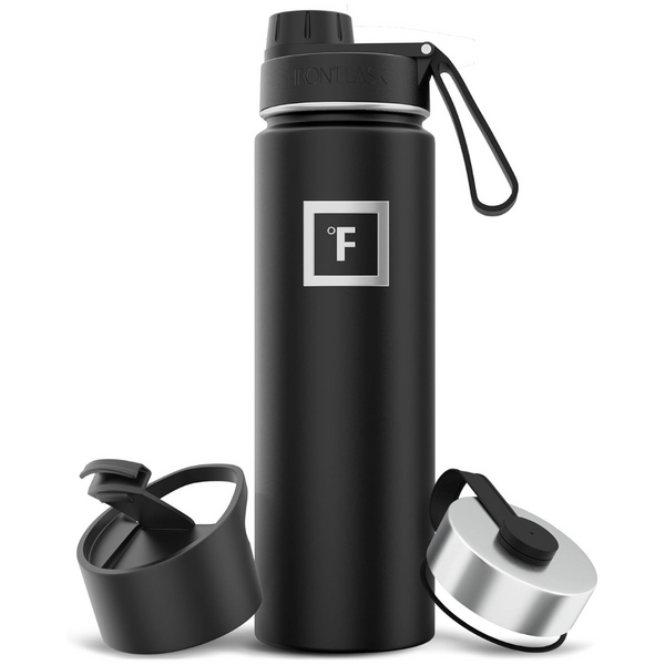 IRON FLASK Camping & Hiking Hydration Flask with 3 Lids