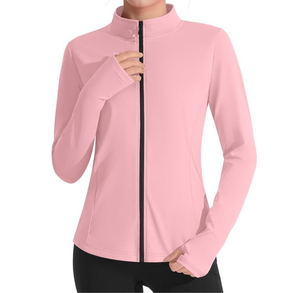 Girls Athletic Yoga Zip Up Jacket