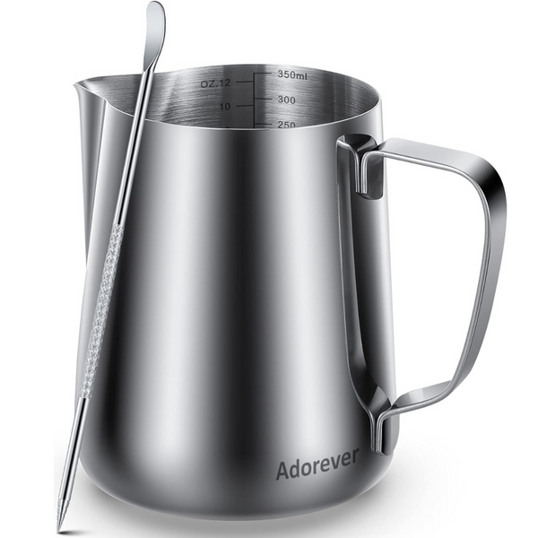 Milk Frothing Pitcher with Art Pen,12oz