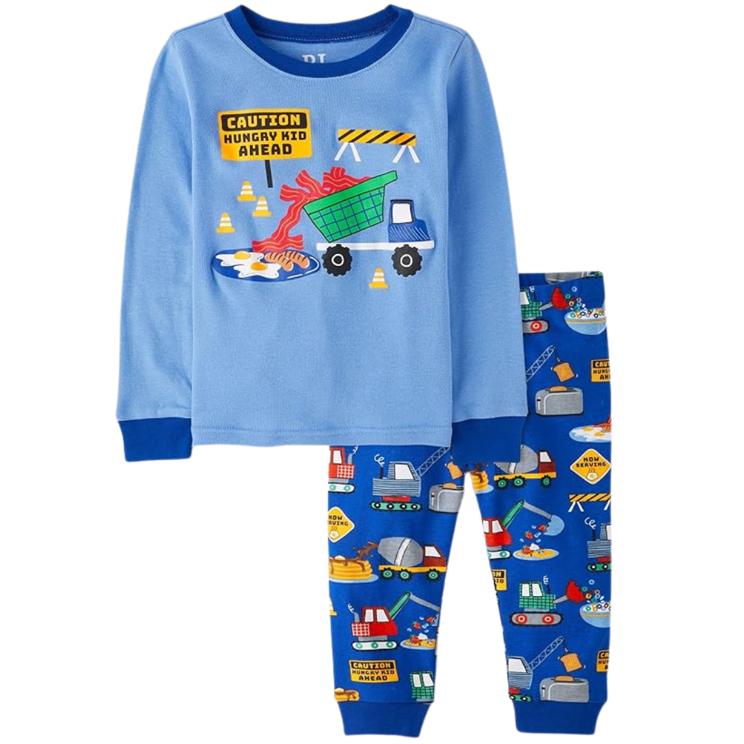 The Children’s Place Baby Boys’ And Toddler Long Sleeve 100% Cotton 2 Piece Pajama Set