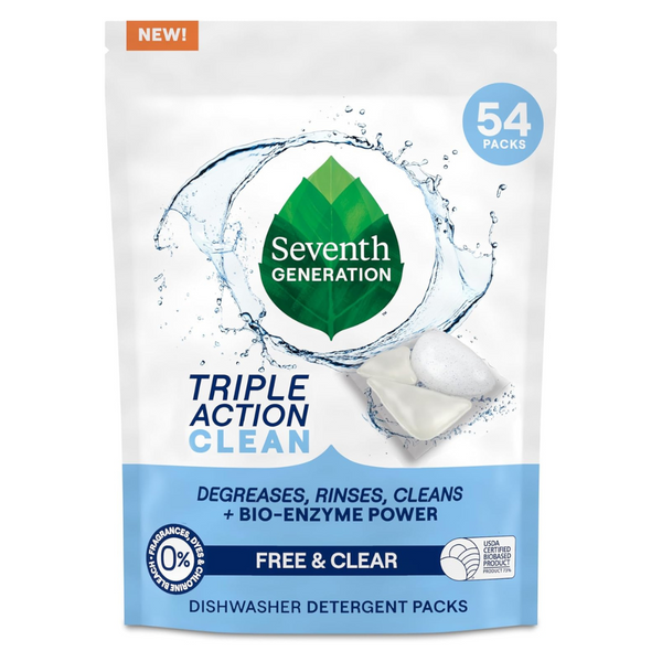 54-Count Seventh Generation Triple Action Clean Dishwasher Detergent Packs