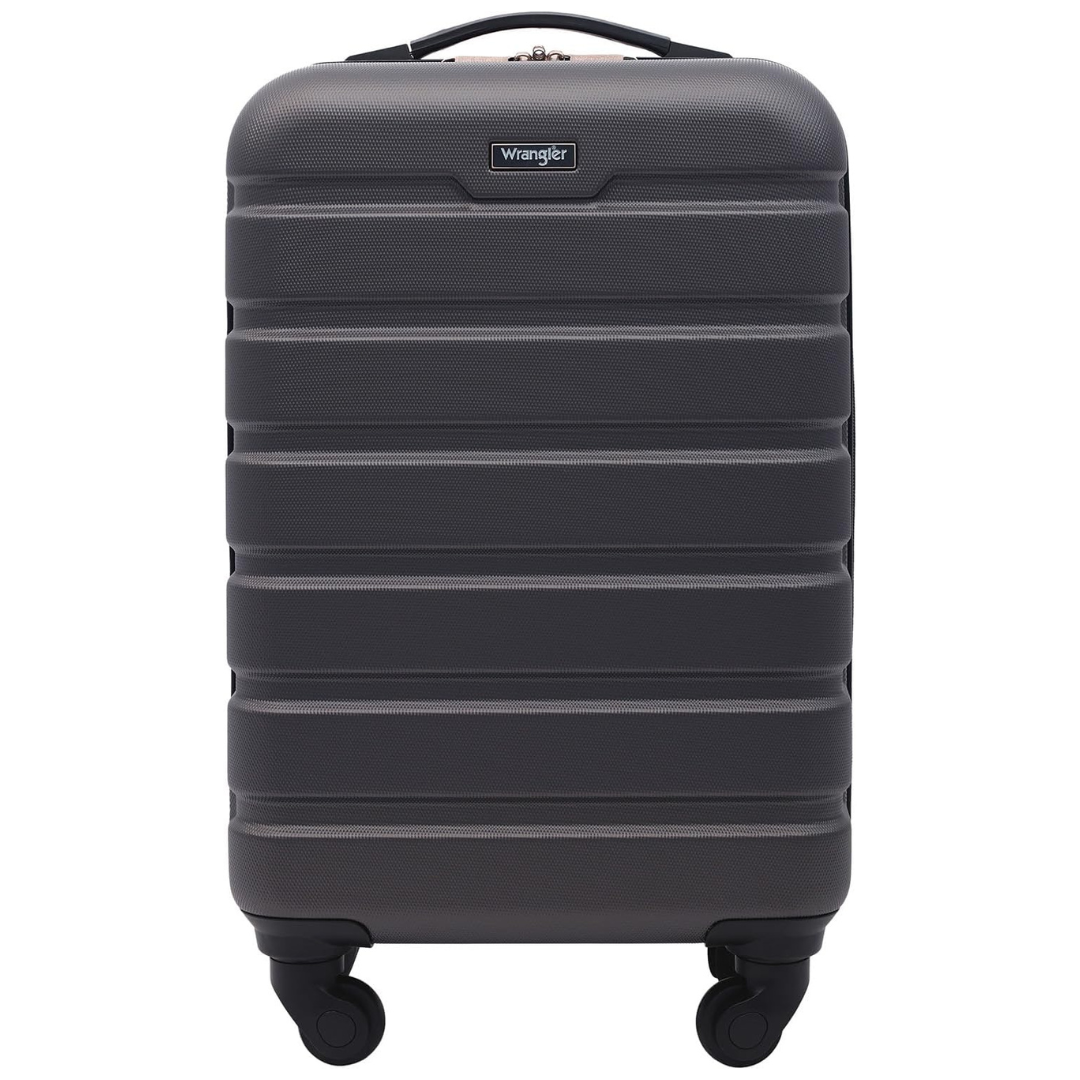 Wrangler 22'' Hardside Spinner Carry-On Luggage (Charcoal)