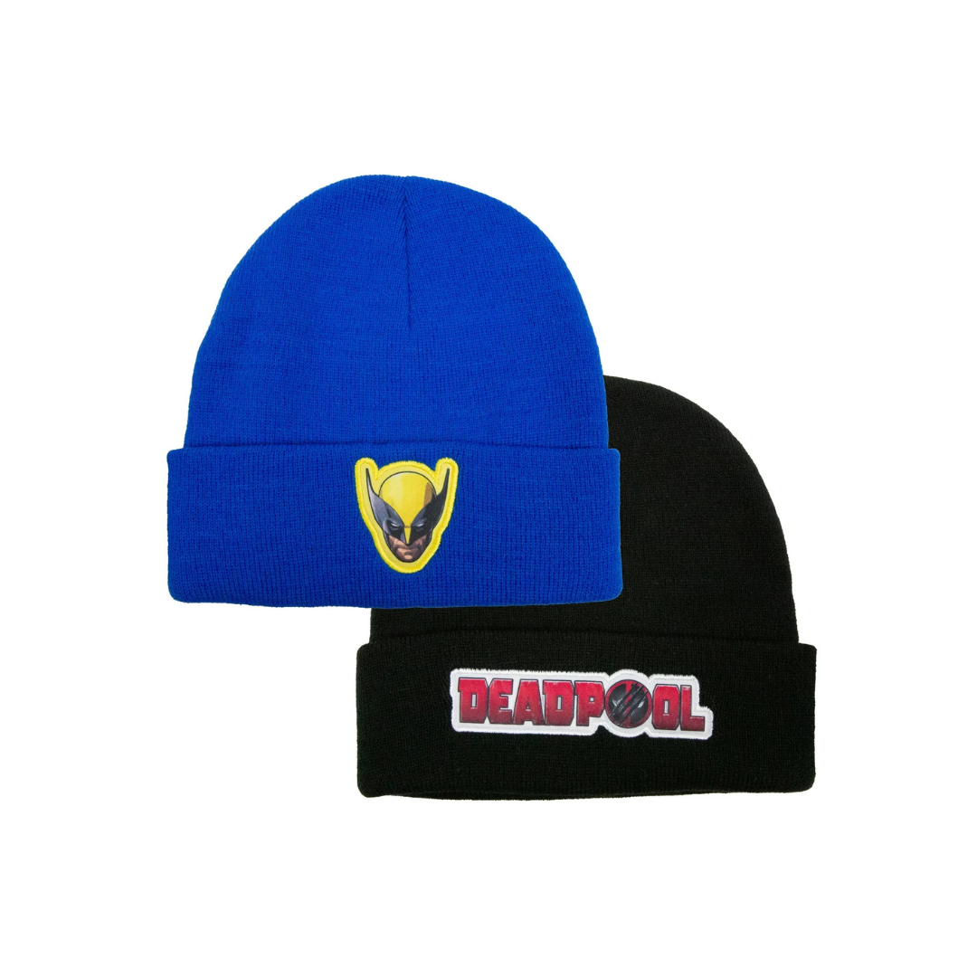 2-Pack Deadpool & Wolverine Men's Licensed Beanie Style Hats