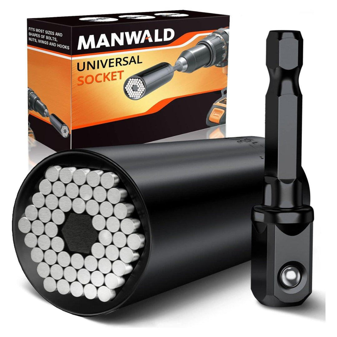 2-Piece Manwald Universal Socket Tool Set With Adapter