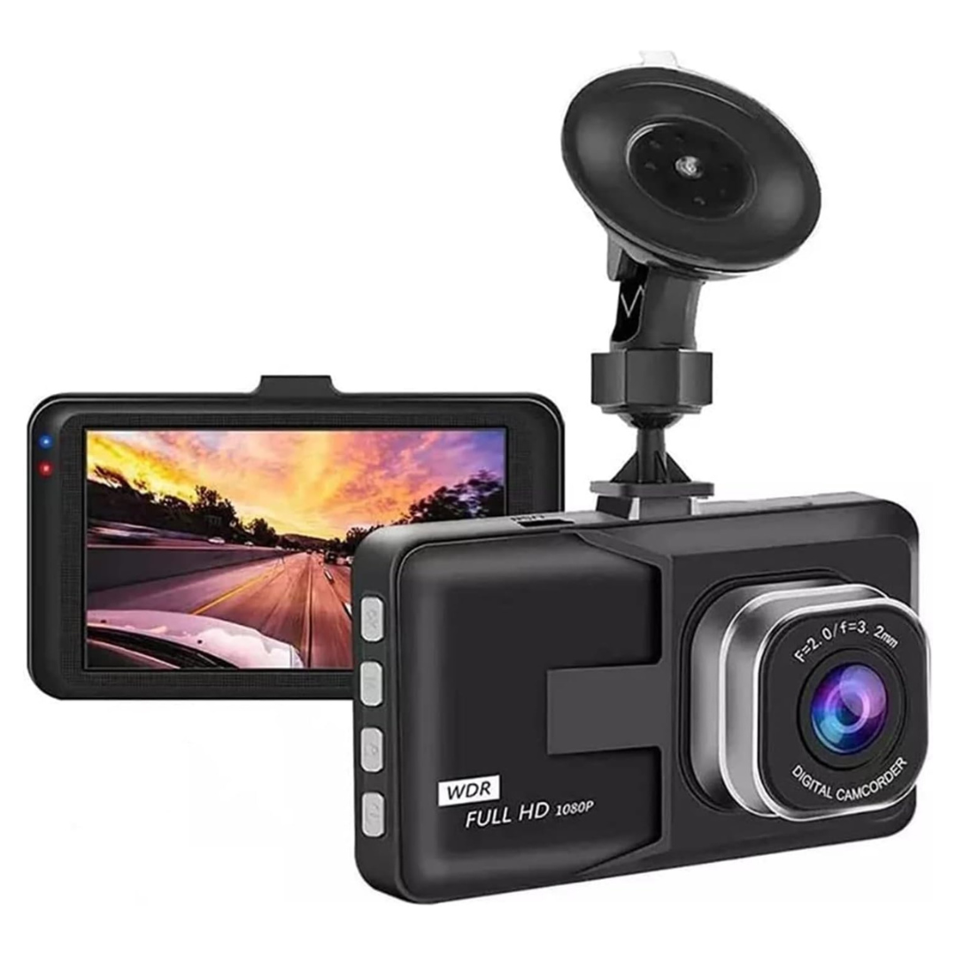 3" 1080p High-Definition Dashcam For Cars