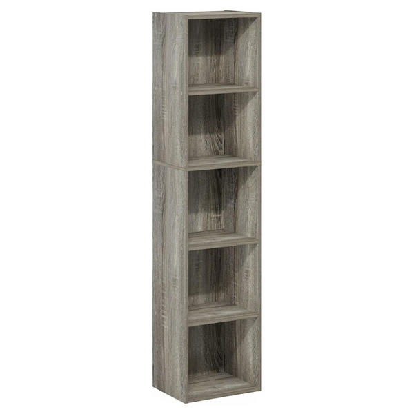 Furinno Luder 5-Tier Cube Bookcase / Book / Storage (French Oak)