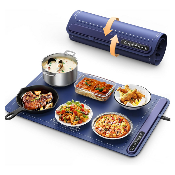 Fast Heating Silicone Electric Warming Tray With 4 Level Temperature