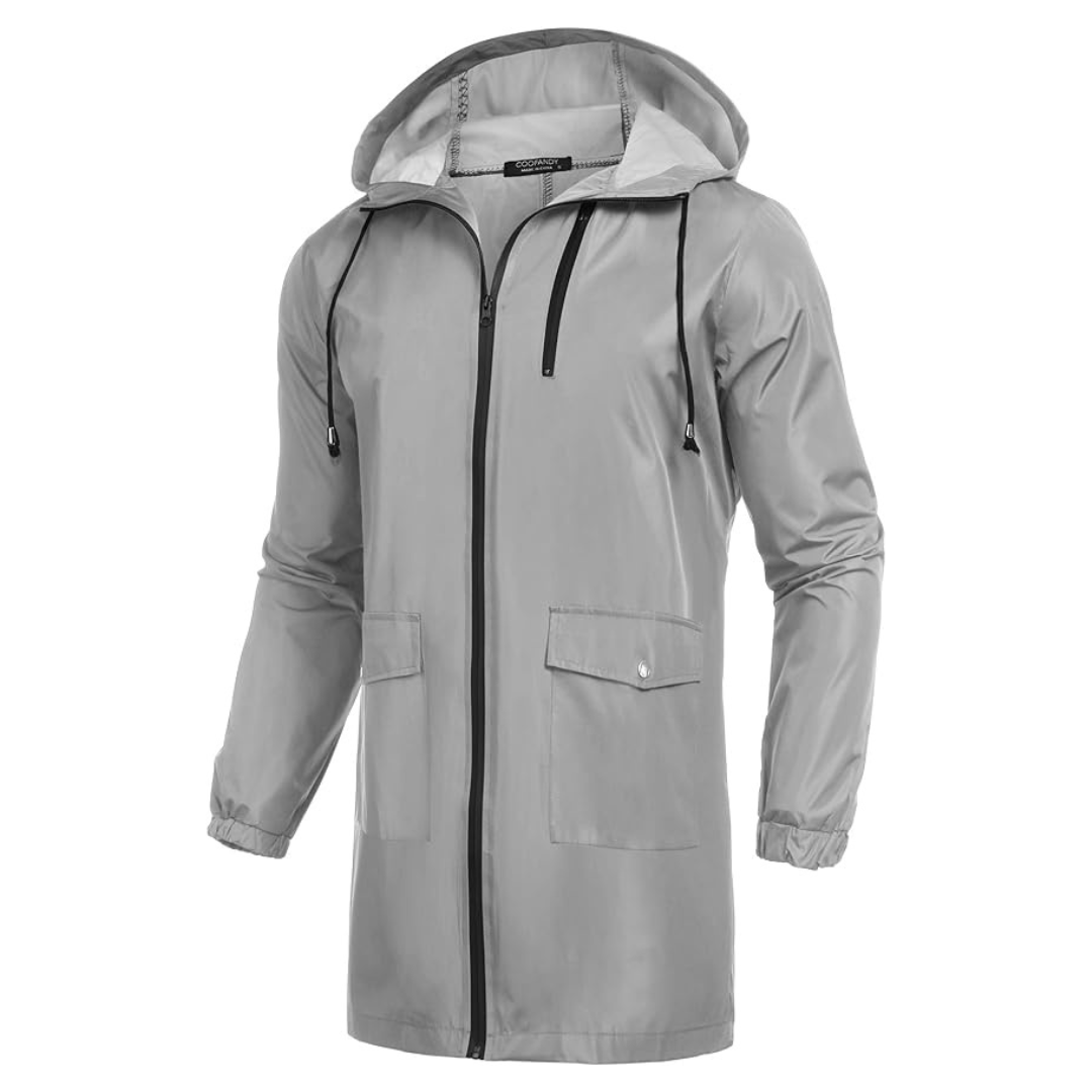 Men's Waterproof Lightweight Rain Jacket With Hood