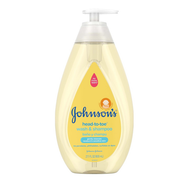 Johnson's Head-to-Toe Gentle Newborn Baby Wash & Shampoo