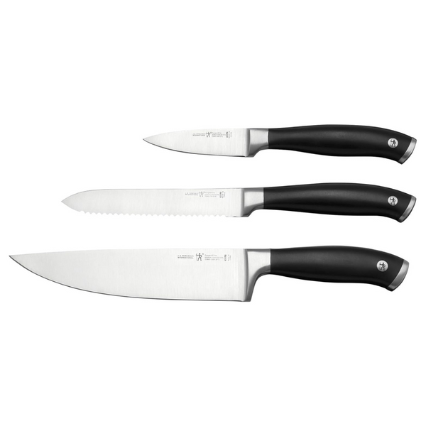 3-Piece Henckels Stainless Steel Forged Elite Razor-Sharp Kitchen Knife Set